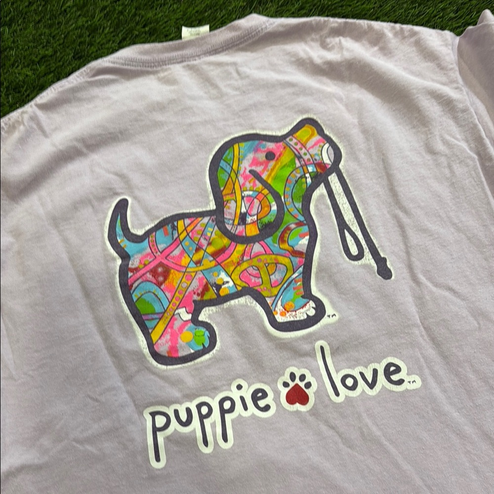 Gildan/ Puppie Love Tshirt - Lavendar